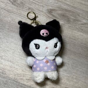 Kuromi plush keychain‎